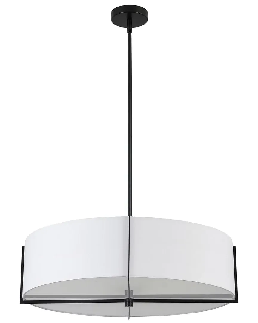 Preston 4-Light Pendant - White, Fabric image