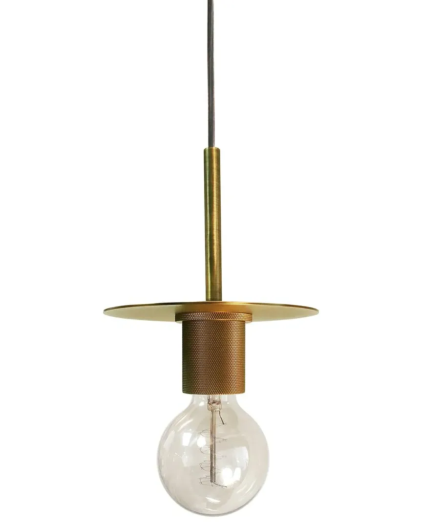 Roswell Medium 1-Light Pendant - Brass, Metal