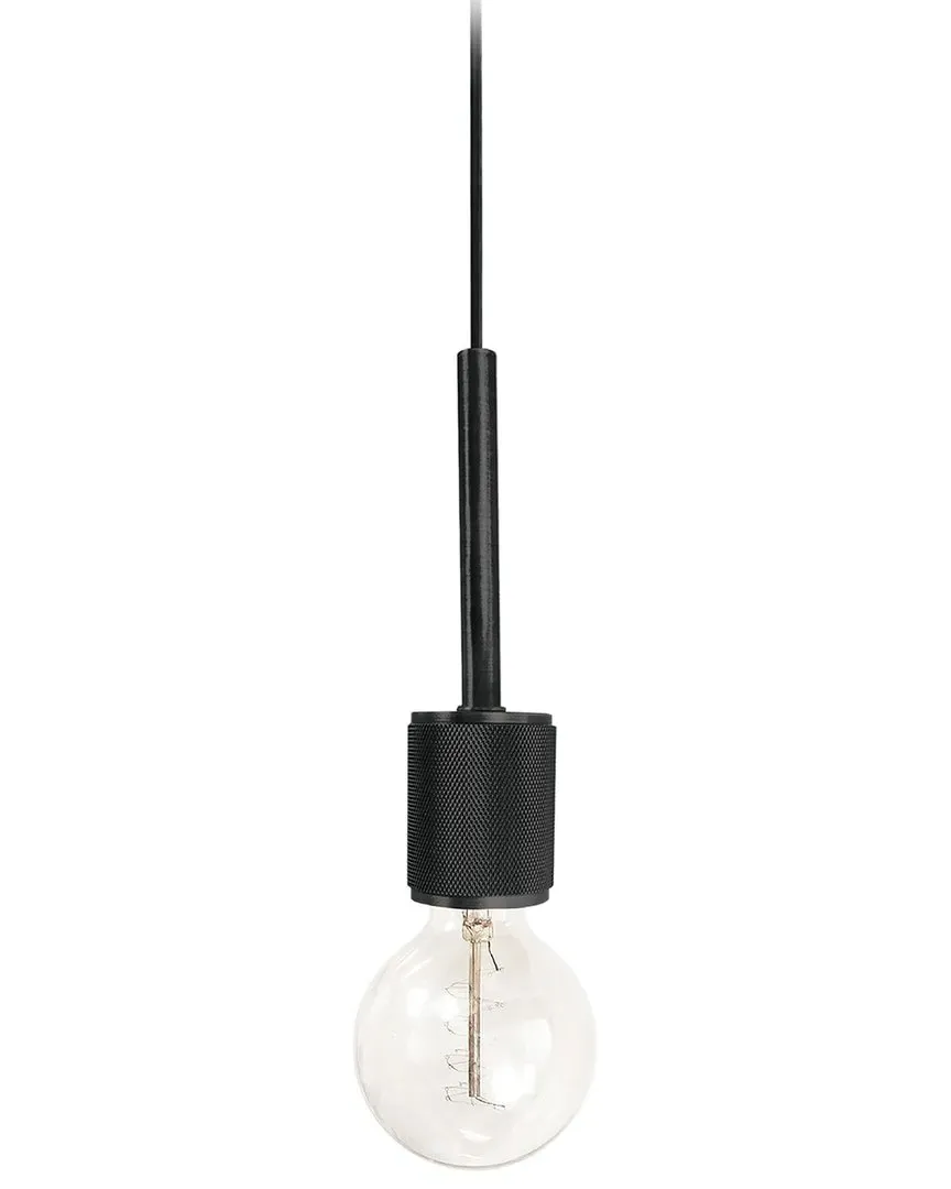 Roswell Small 1-Light Pendant - Black, Metal image