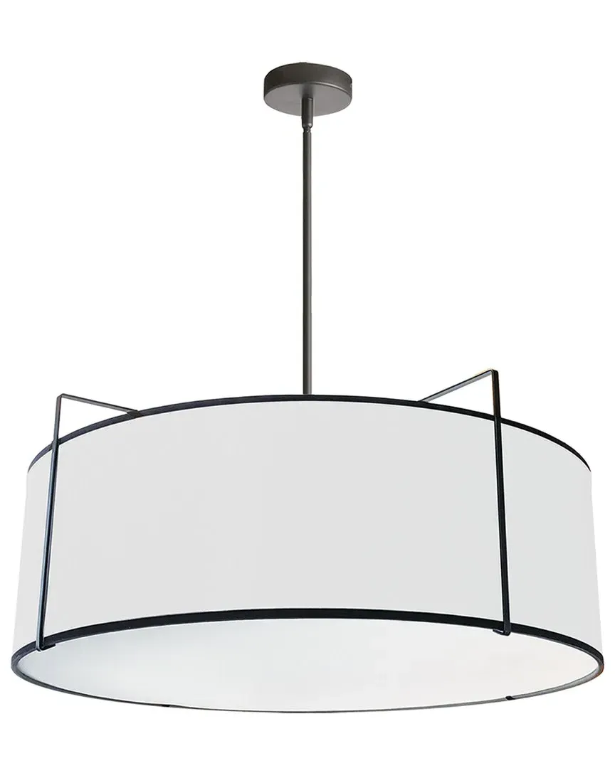 Trapezoid 4-Light Pendant - White, Metal image
