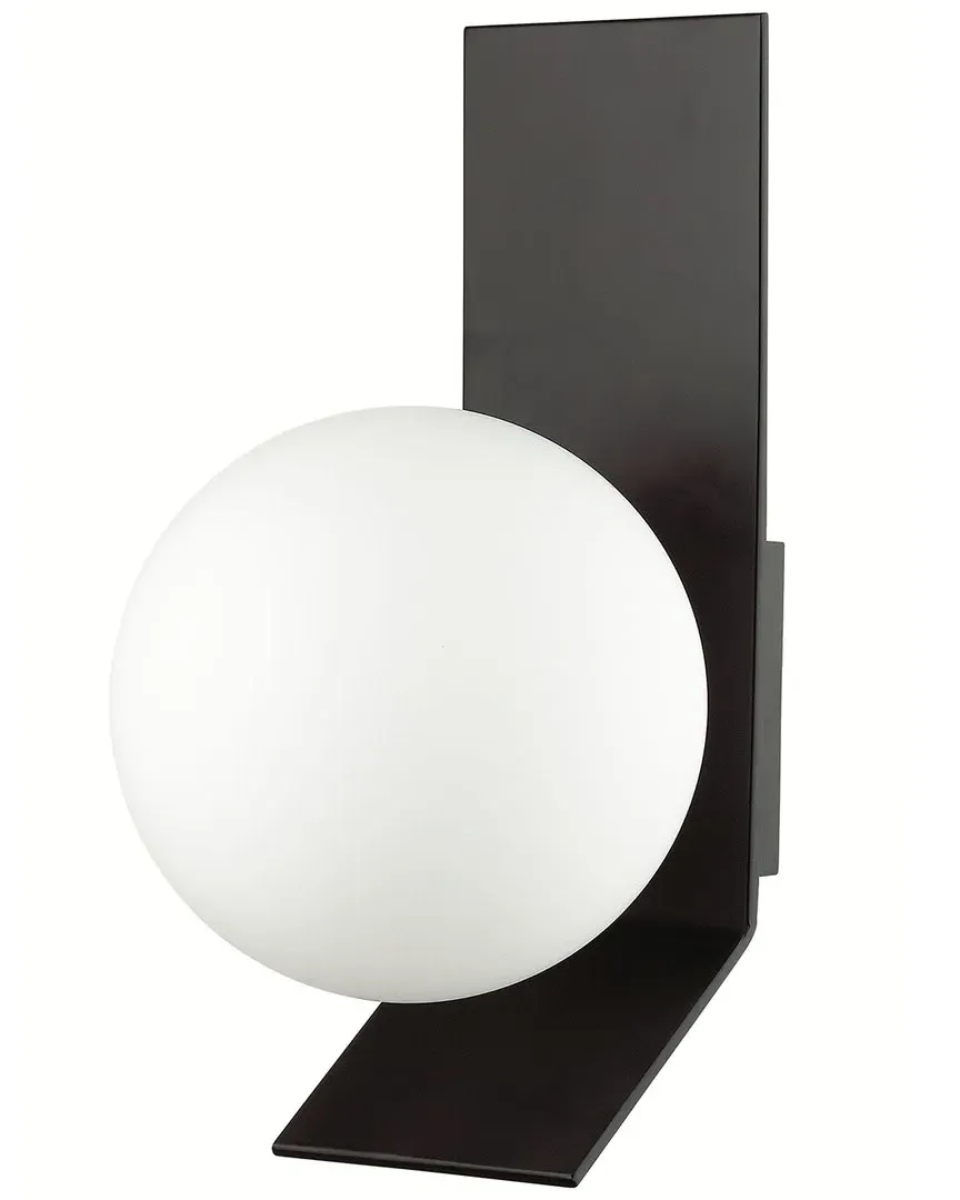 Valemont Large 1-Light Wall Sconce - Black, Metal