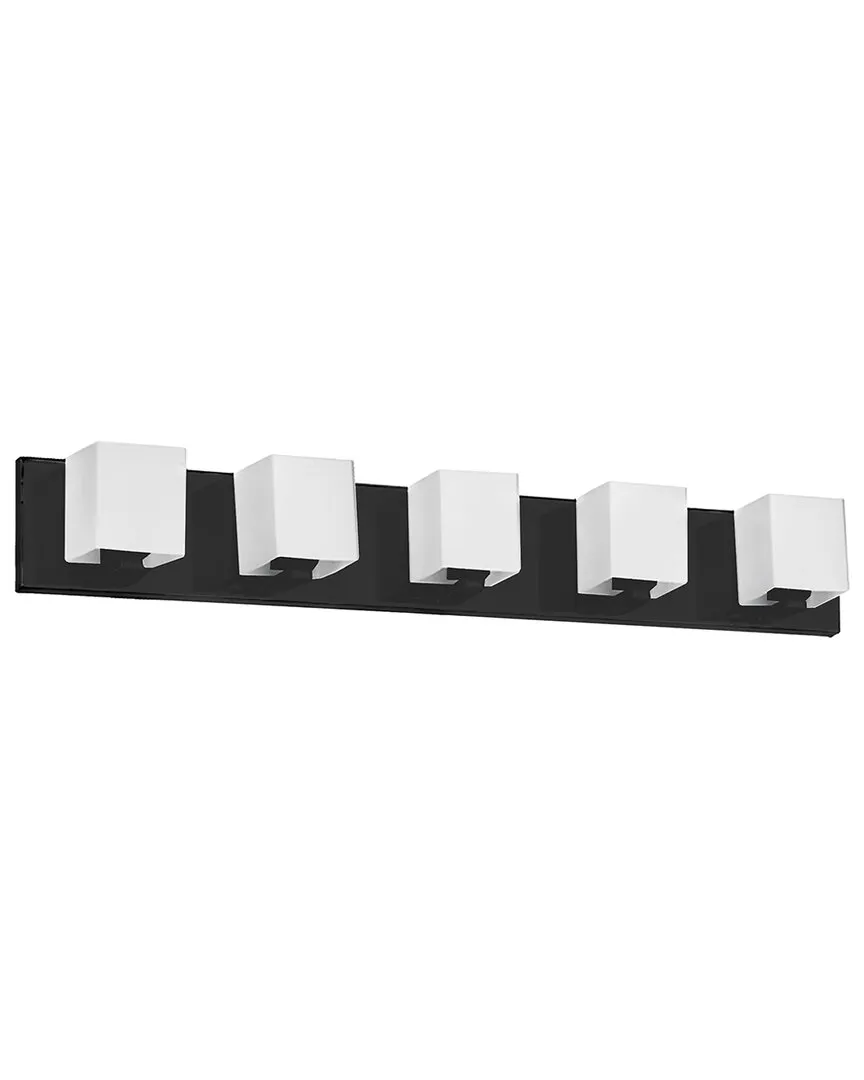 Verona 5-Light Vanity Light - Black, Metal