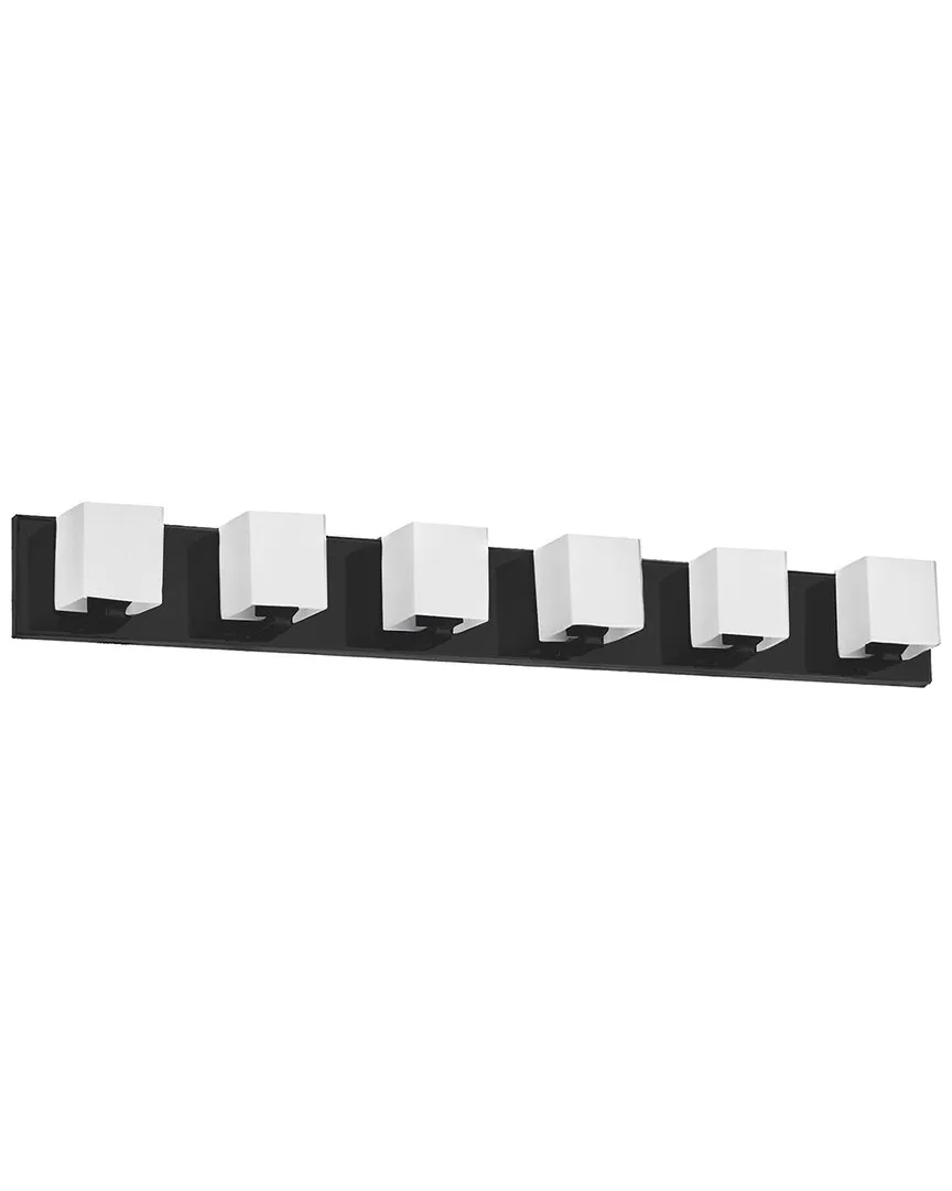 Verona 6-Light Vanity Light - Black, Metal