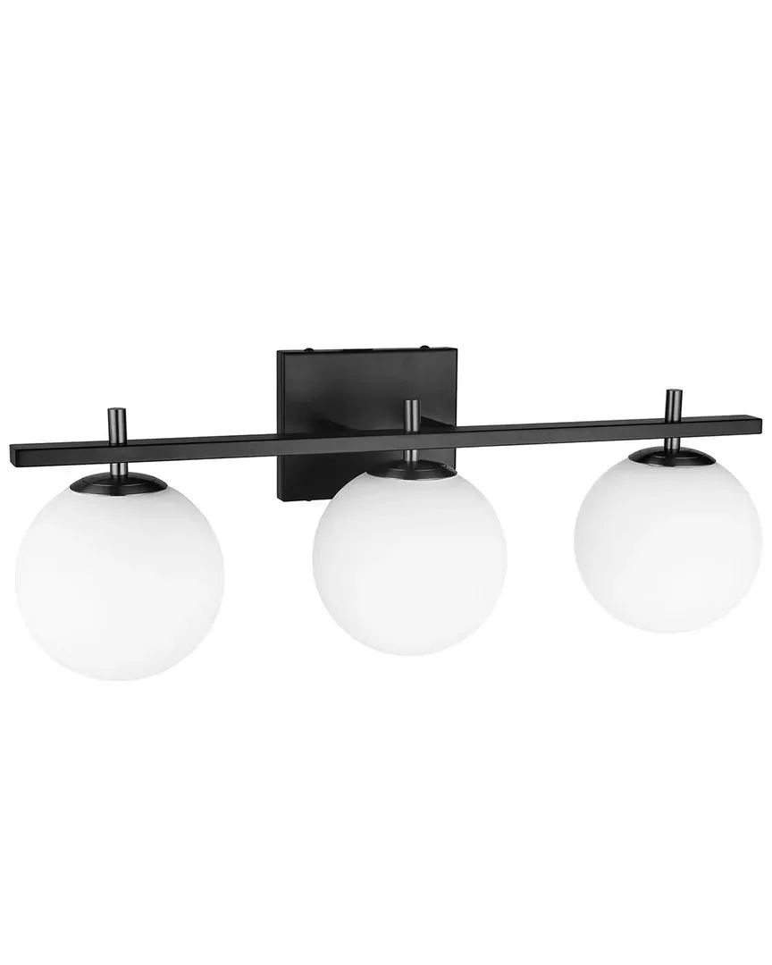 Vivaldi 3-Light Vanity Light - Black, Metal