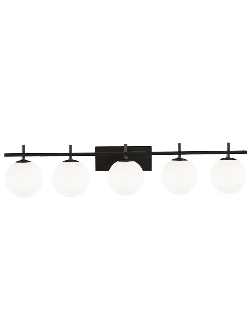 Vivaldi 5-Light Vanity Light - Black, Metal