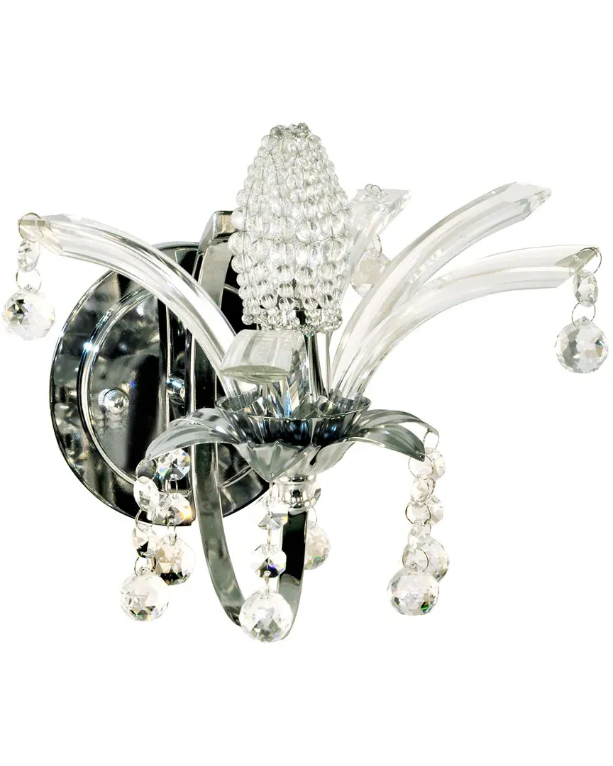 Dale Tiffany Fairwood Crystal Wall Sconce - Chrome image