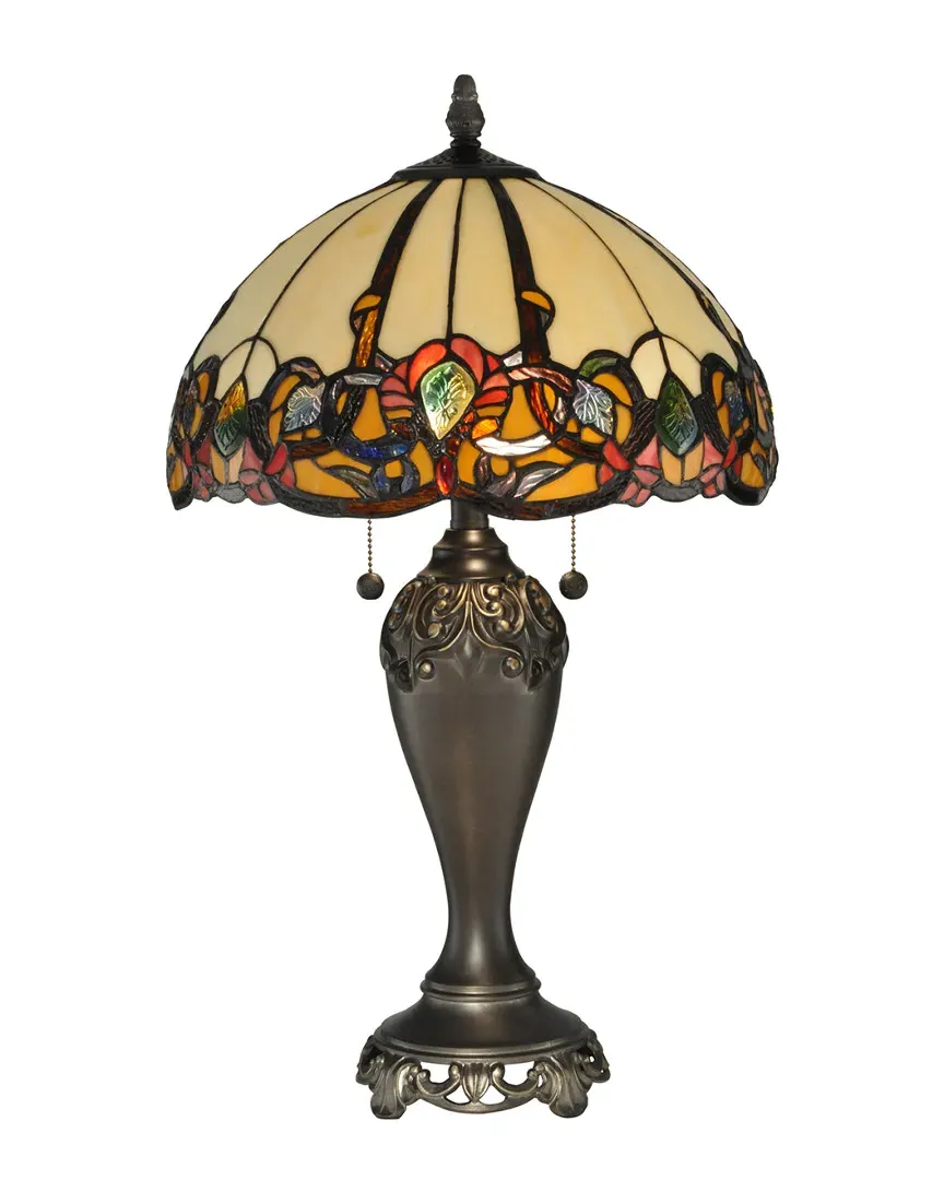 Dale Tiffany Northlake Dome Table Lamp - Multi, Art Glass image