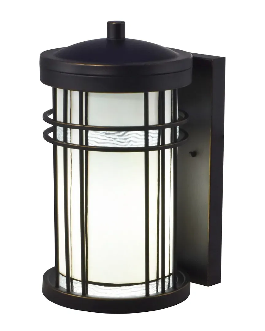 Dijon Outdoor Wall Sconce - White, Art Glass