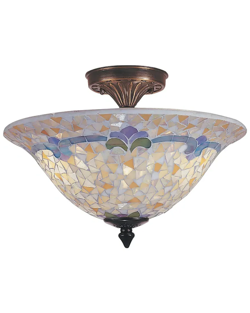 Johana Mosaic Flush Mount - Amber image