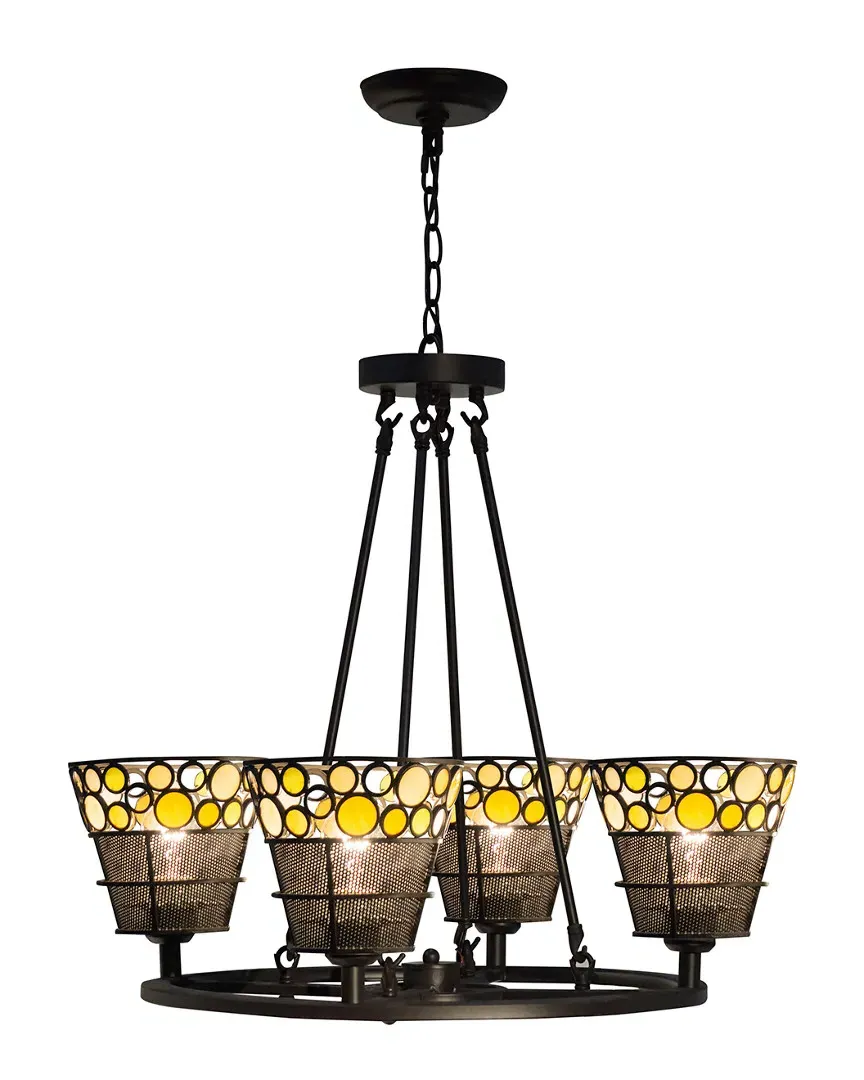 Pasqual 4-Light Mesh Hanging Fixture - Multi, Metal