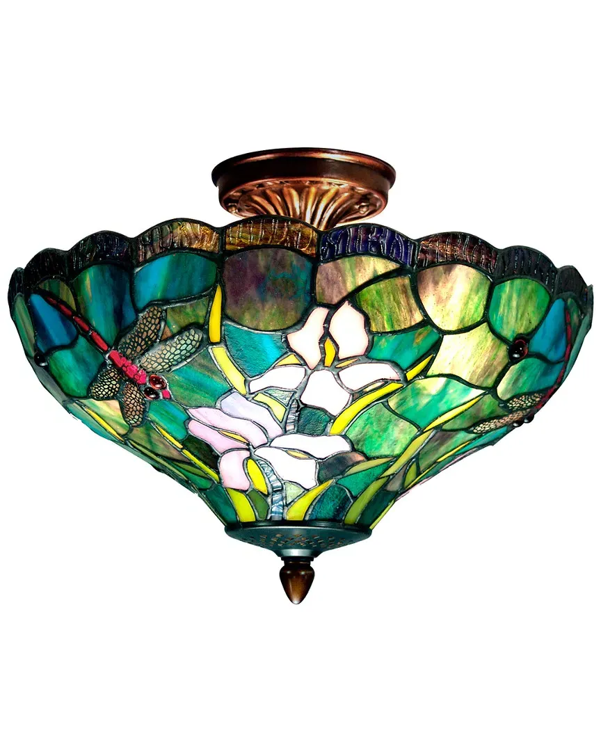 Savannah Flush Mount Ceiling Light - Multi, Art Glass image