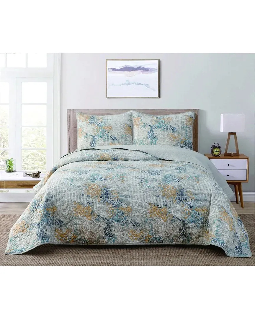 Reversible Quilt Set - Golden, Microfiber image