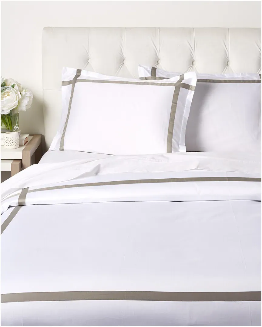 Carlo Insert Duvet Set - White/French Vanilla, Sateen
