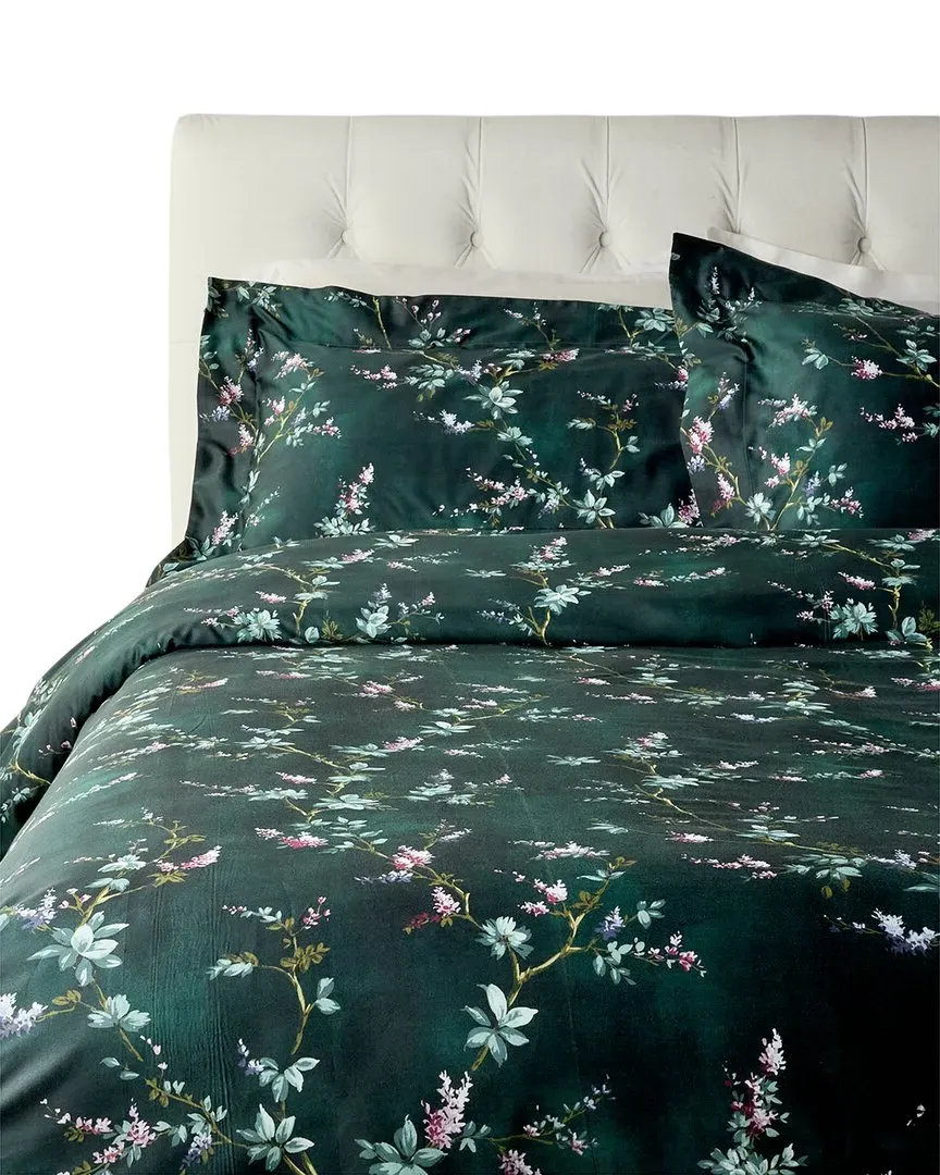 Erika 300 Thread Count Duvet Set - Green, Cotton image