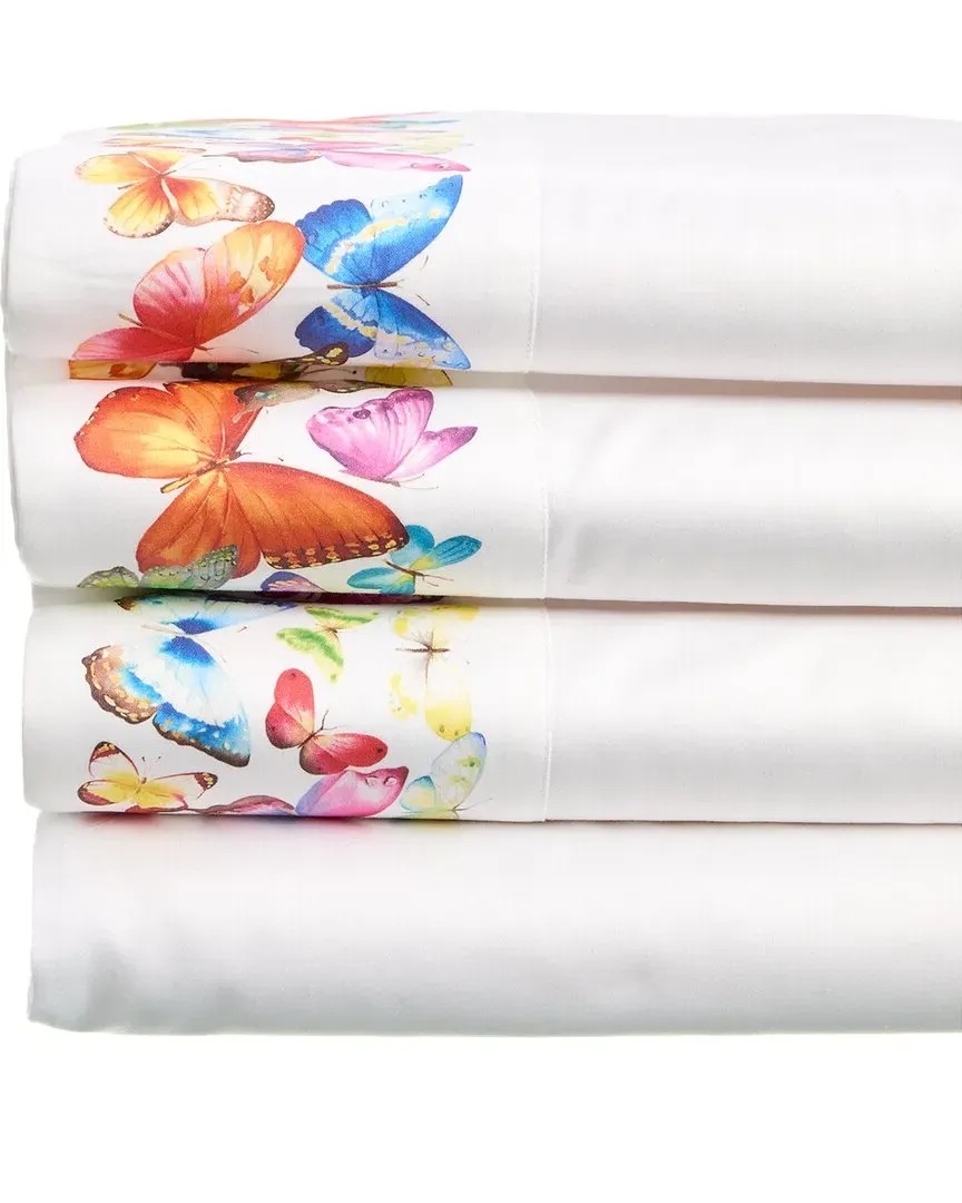 Farfale Print Sheet Set - White, Cotton