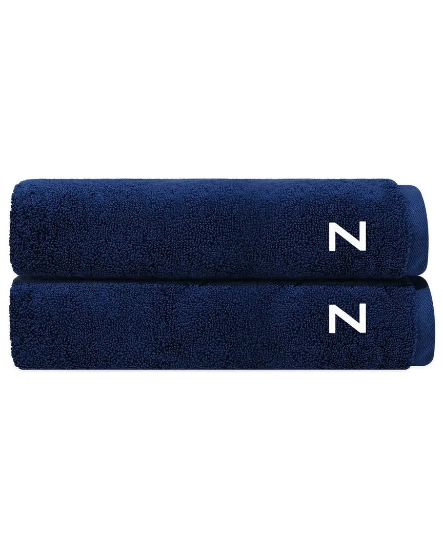 Puresoft Set of 2 Turkish Bath Sheets - Navy, Cotton