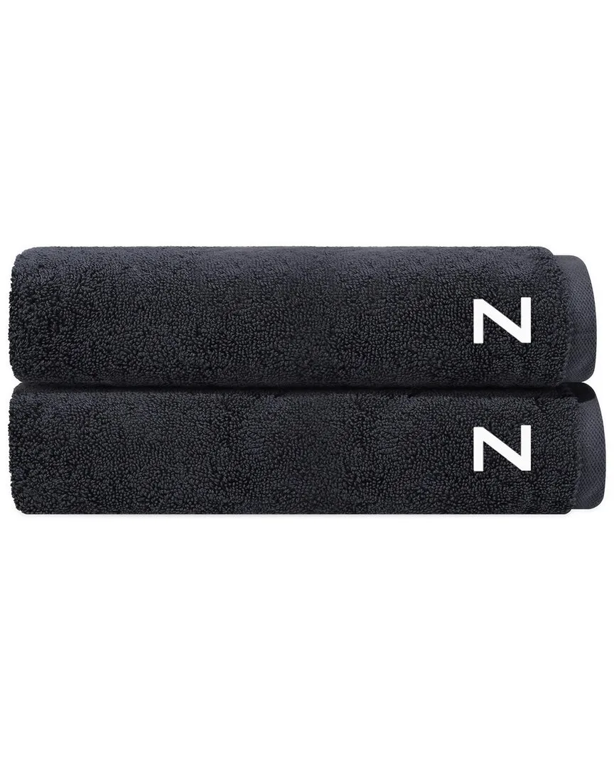 Puresoft Set of 2 Turkish Bath Towels - Anthracite, Cotton image