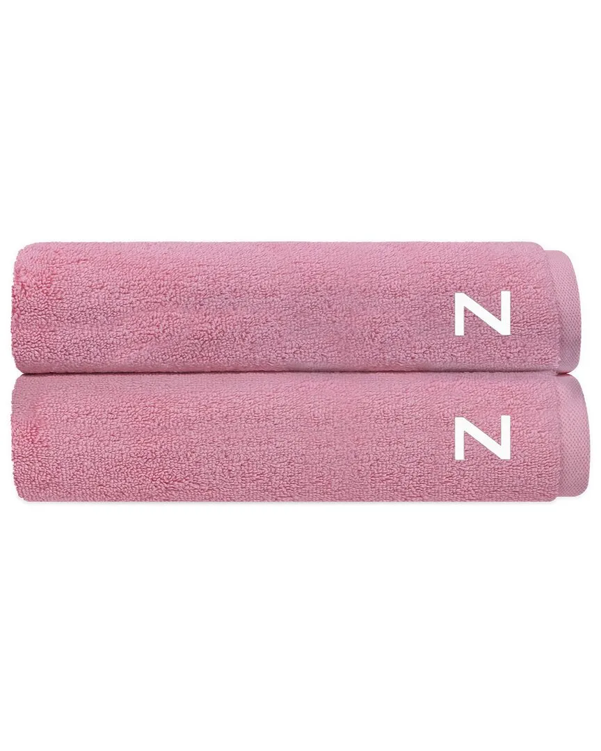 Puresoft Set of 2 Turkish Bath Towels - Pink, Cotton