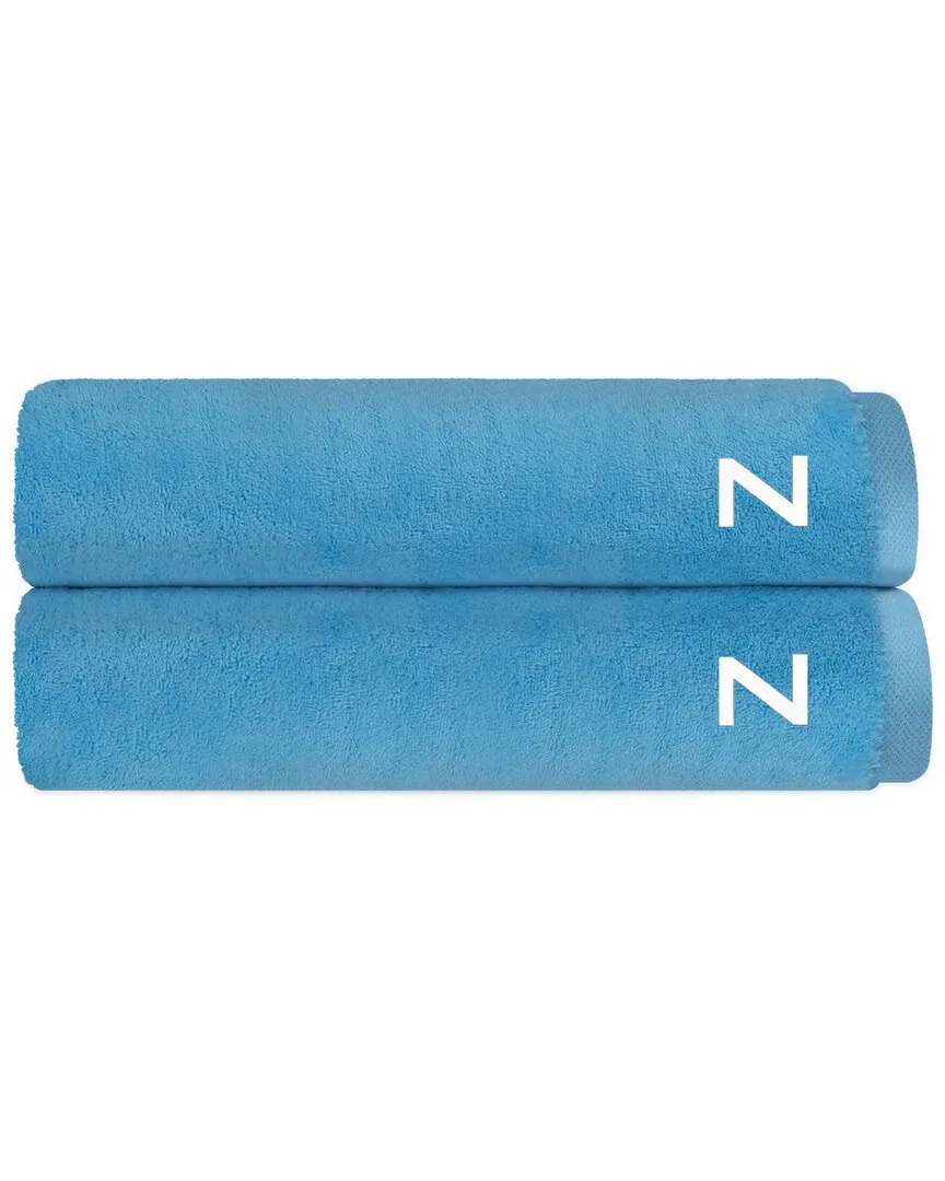 Puresoft Set of 2 Turkish Bath Towels - Seaglass, Cotton