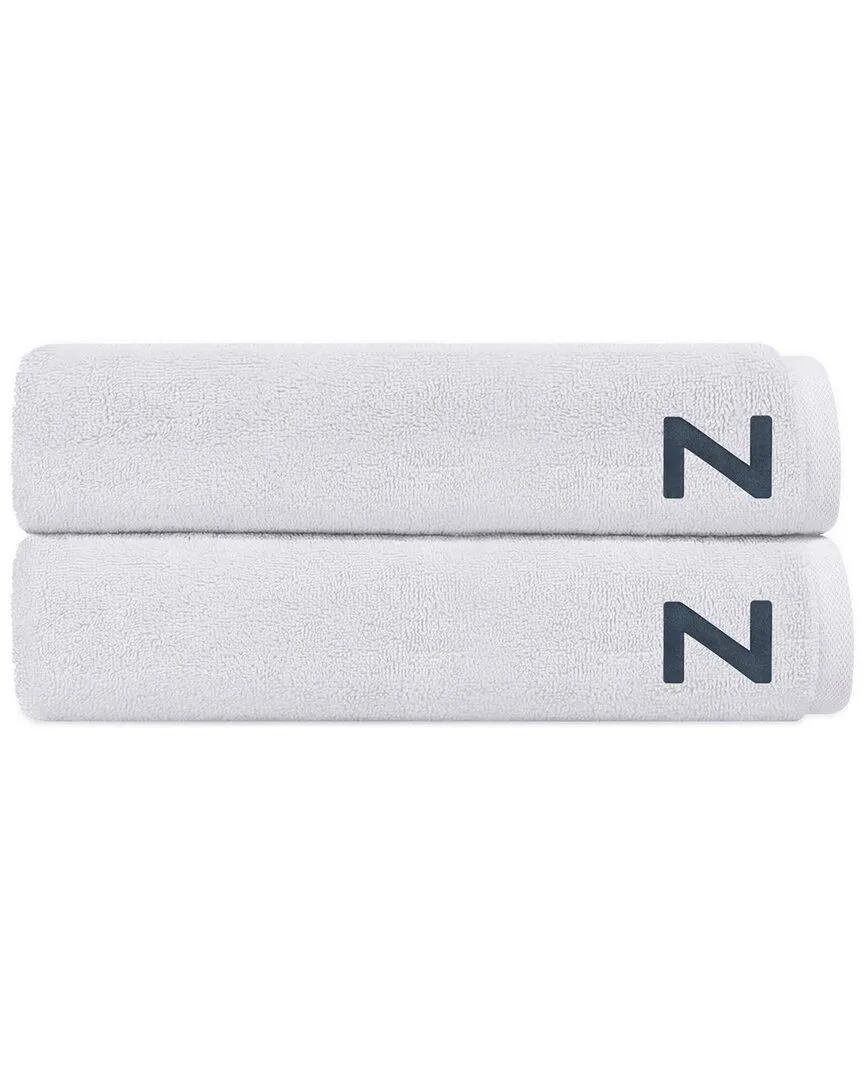 Puresoft Set of 2 Turkish Bath Towels - White, Cotton