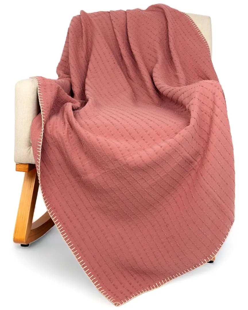 Veranova Home Cozystribe Muslin Throw - Brown, Cotton