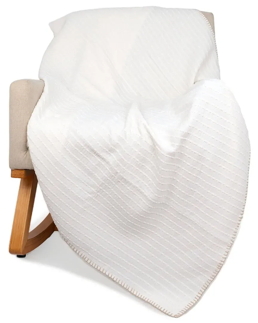Veranova Home Cozystribe Muslin Throw - White, Cotton