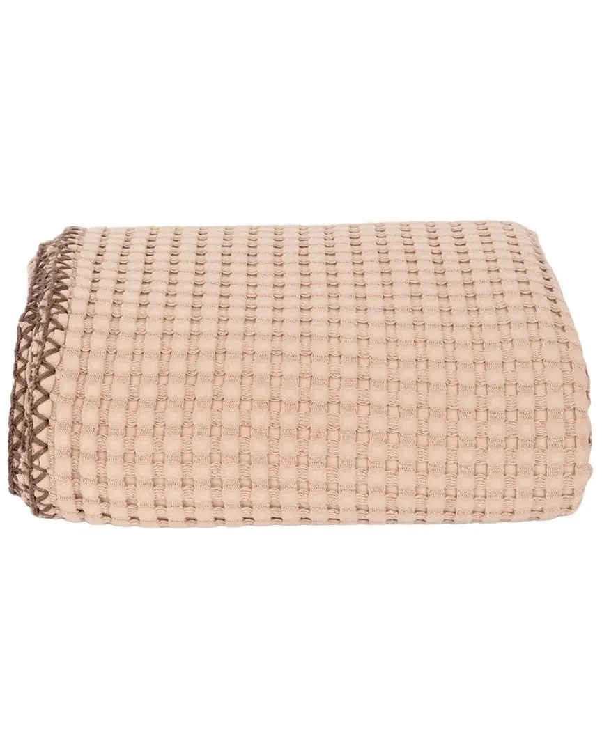 Veranova Home Waffle Warmth Throw - Almond Frost, Cotton image