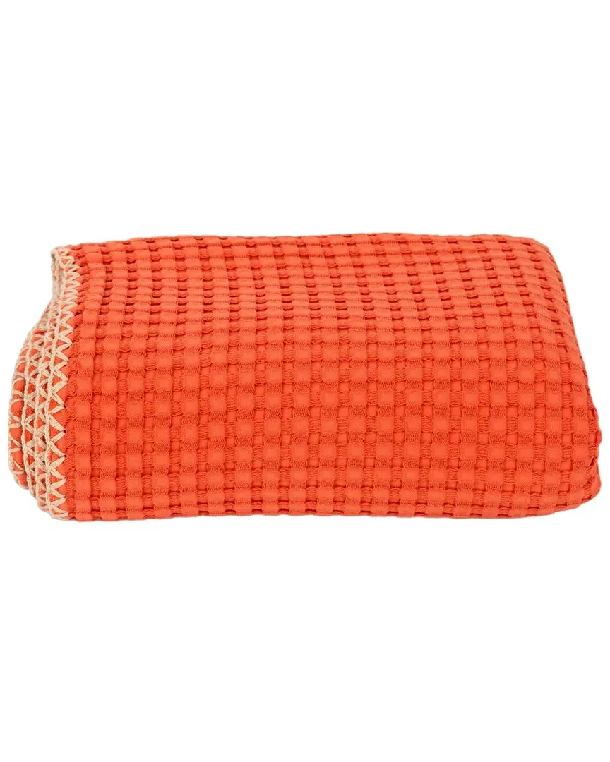 Veranova Home Waffle Warmth Throw - Mahogany, Cotton