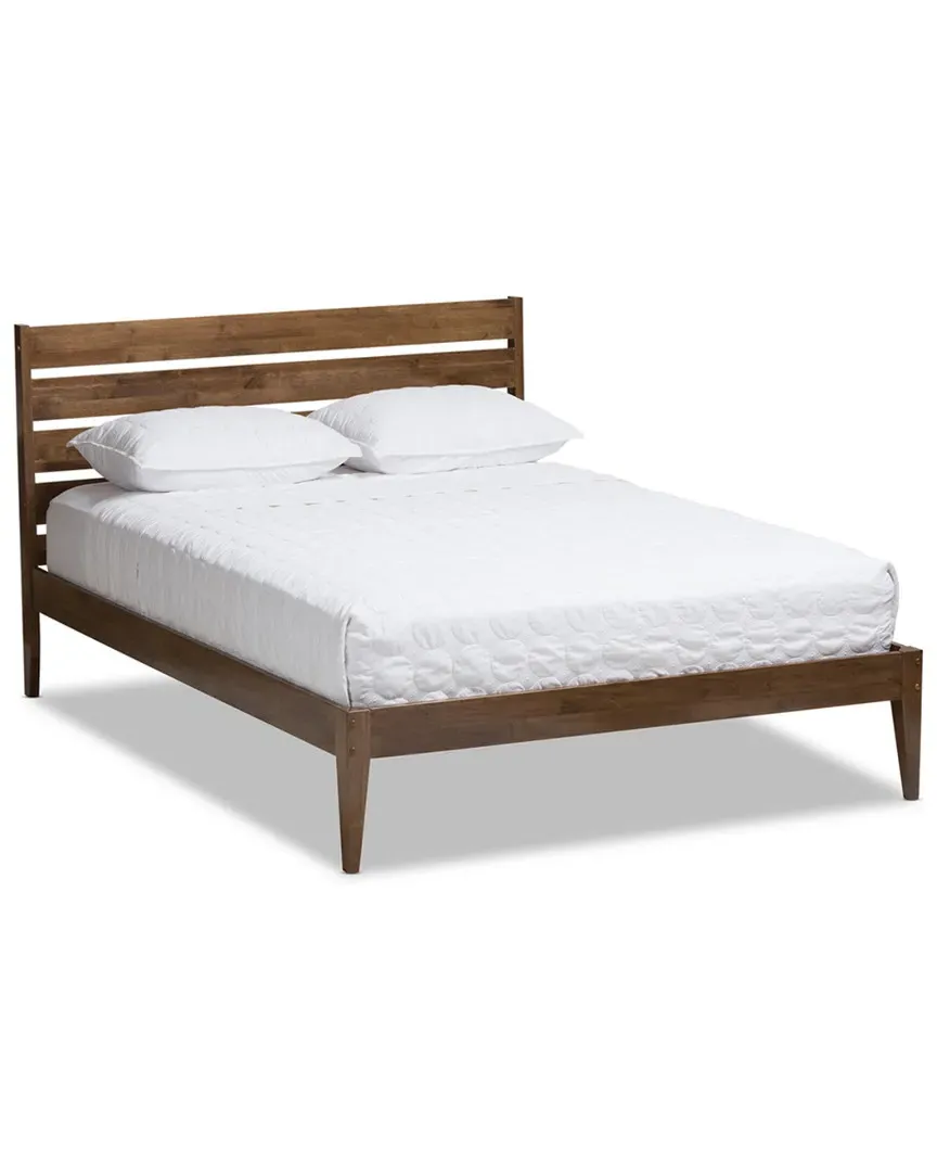 Elmdon Full Platform Bed - Walnut Brown image