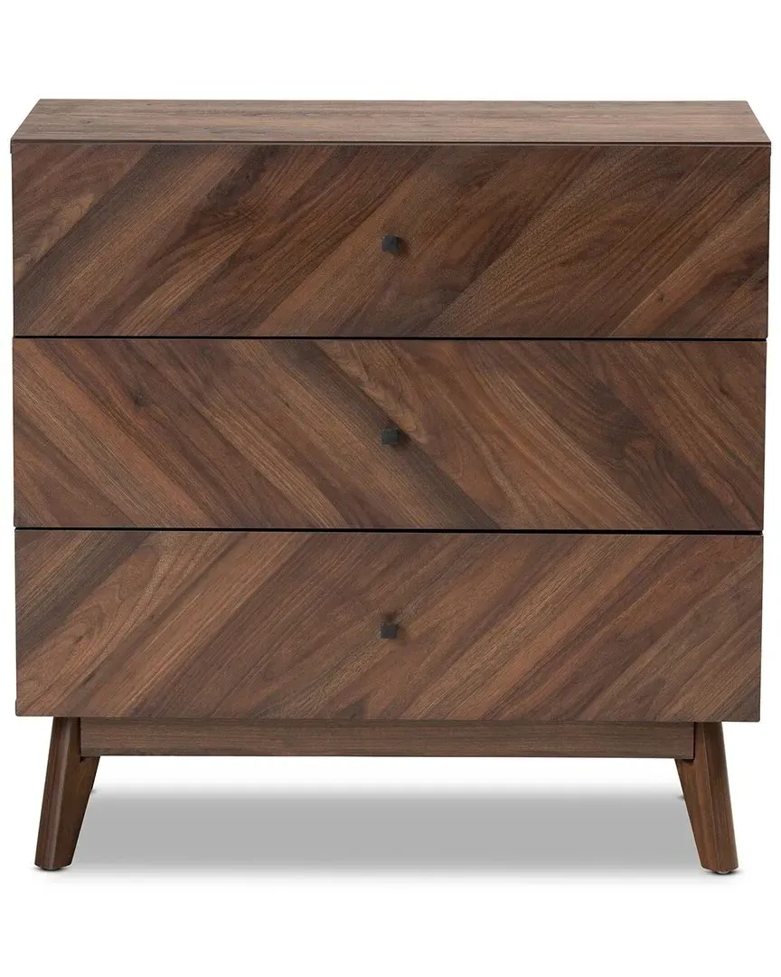 Hartman 3-Drawer Storage Chest - Walnut Brown, Wood