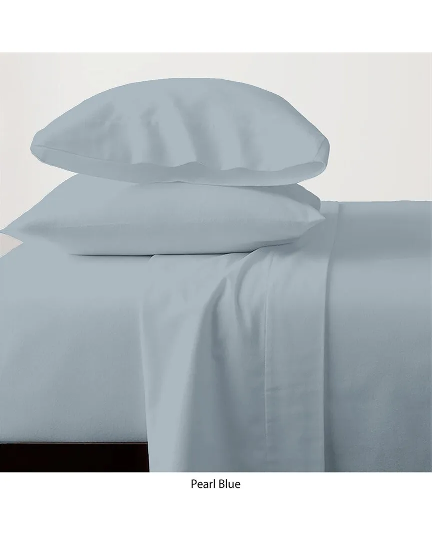 300tc Egyptian Cotton Sateen Hemstitch Sheet Set - Pearl Blue image
