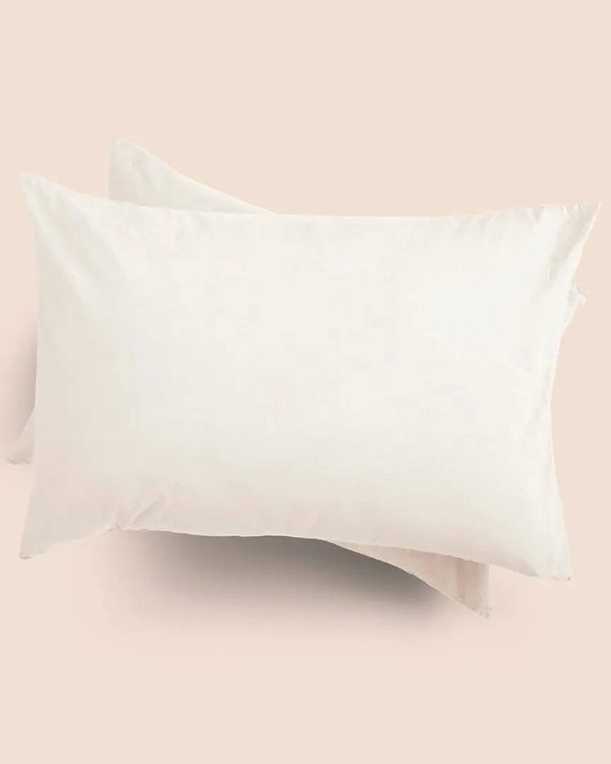 PureCare Garment Washed Percale Pillow Sham Set - Ecru, Cotton