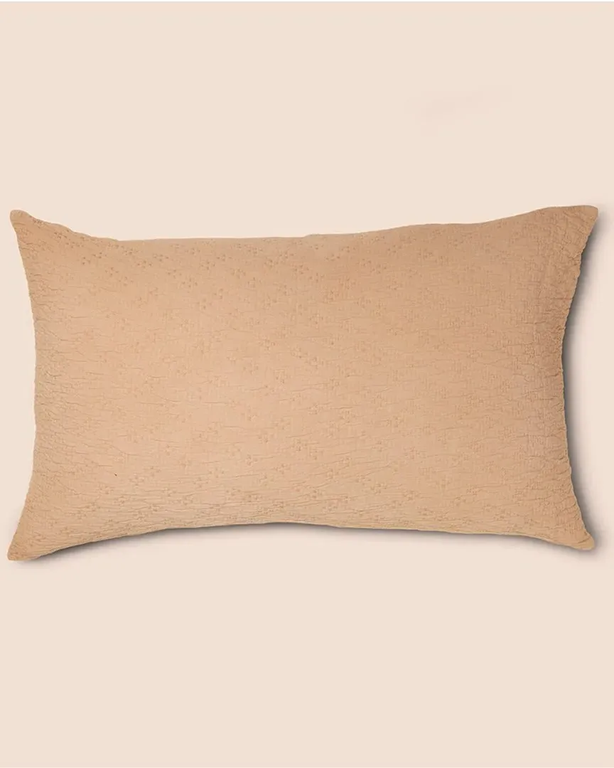 PureCare Wave Cotton Pillow Sham - Ochre