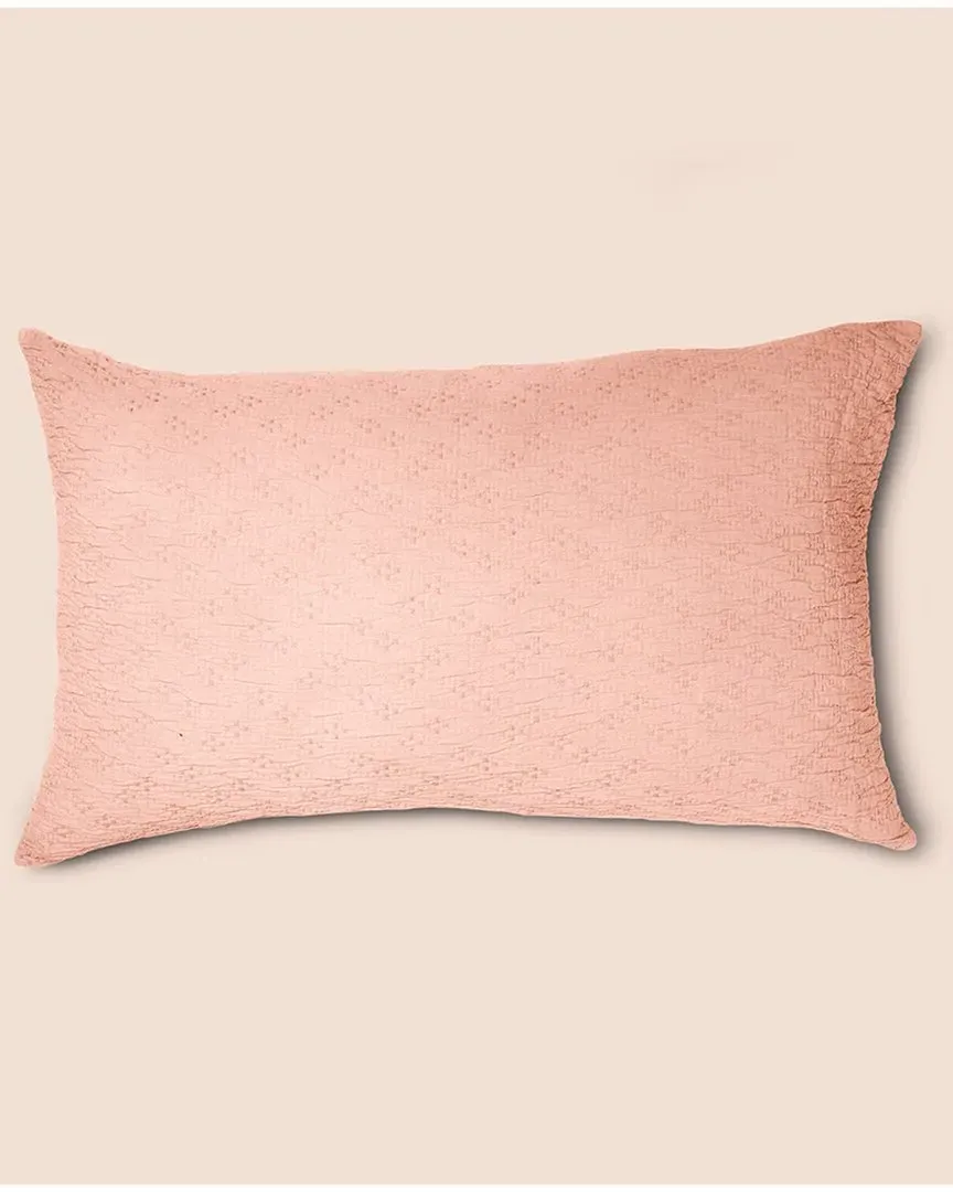 PureCare Wave Cotton Pillow Sham - Pink