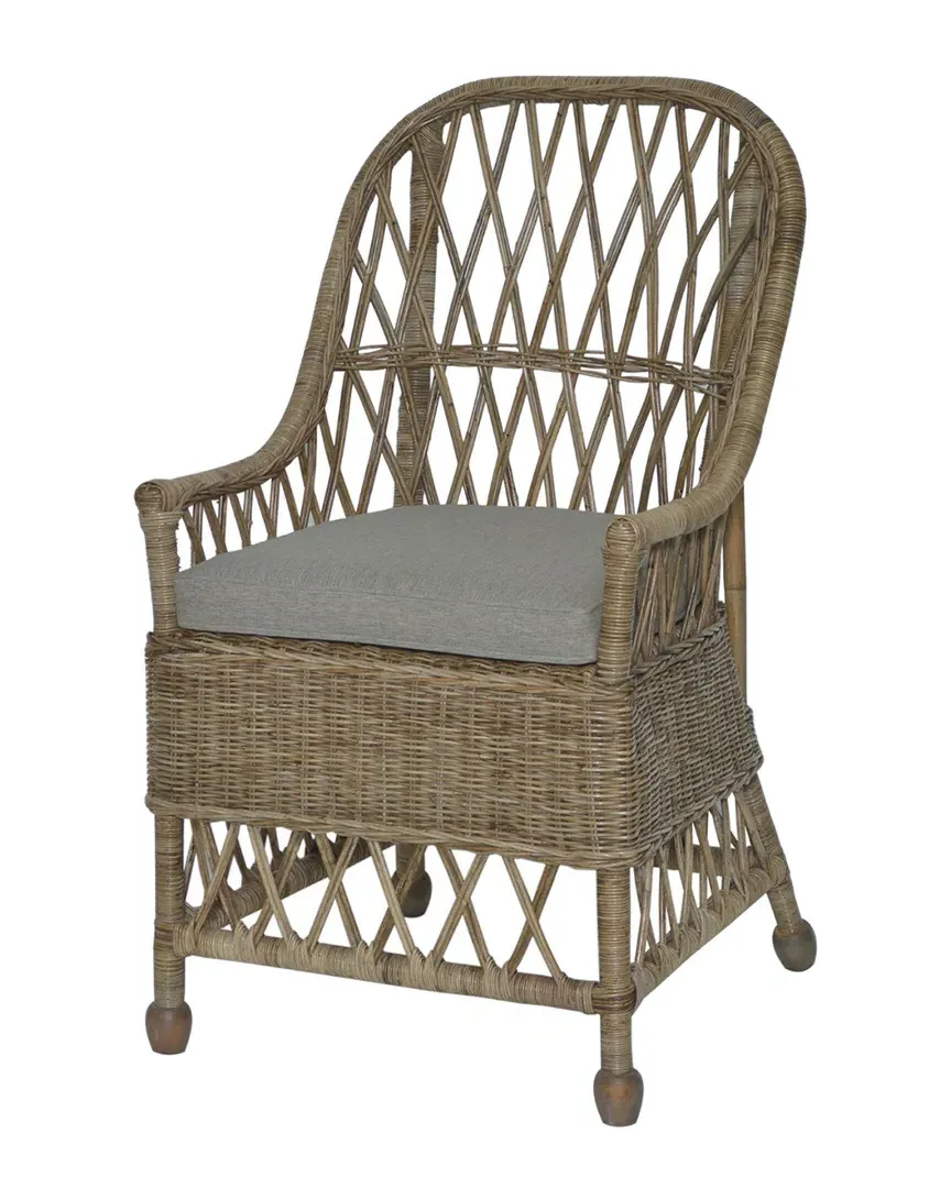 Monika Rattan Dining Chair - Grey image