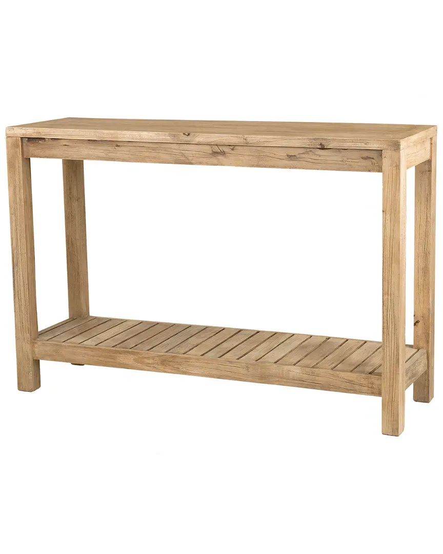 Quincy Console Table - Brown, Rubberwood image