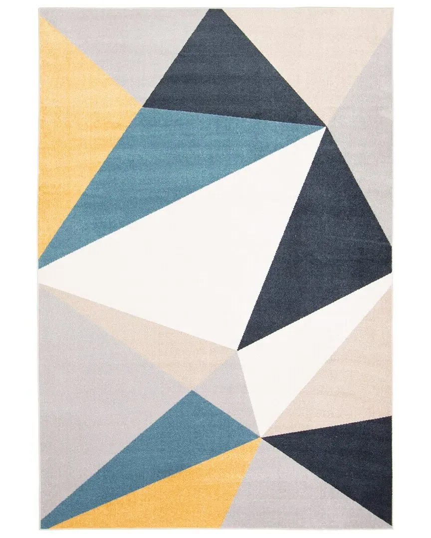 Aqua Gemma Washable Rug - Multi, Polyester
