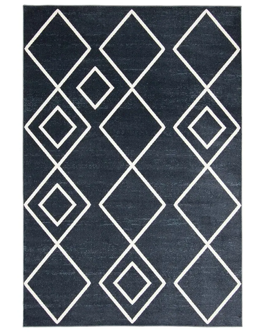 Aqua Kenza Washable Rug - Blue, Polyester