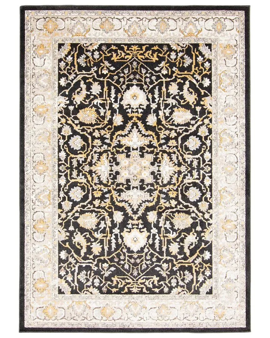 Aqua Legacy Washable Rug - Black, Polyester image