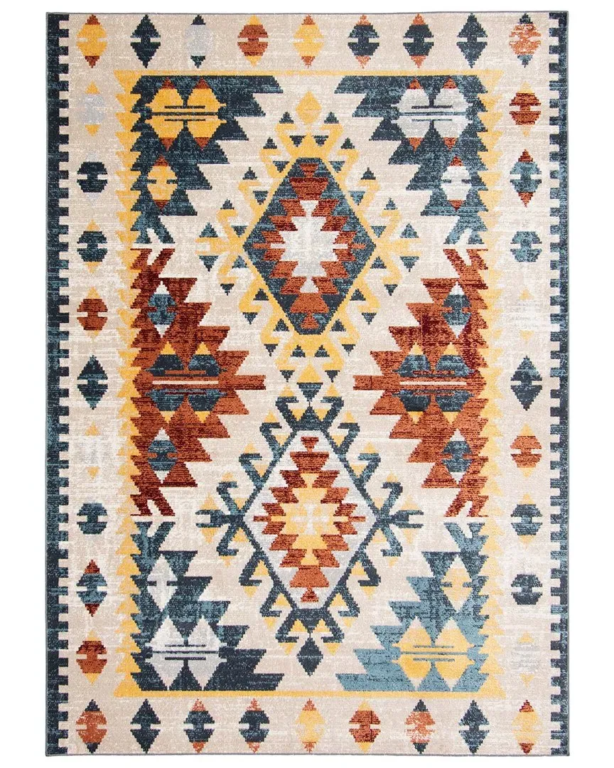 Aqua Mosaic Washable Rug - Taupe, Polyester image