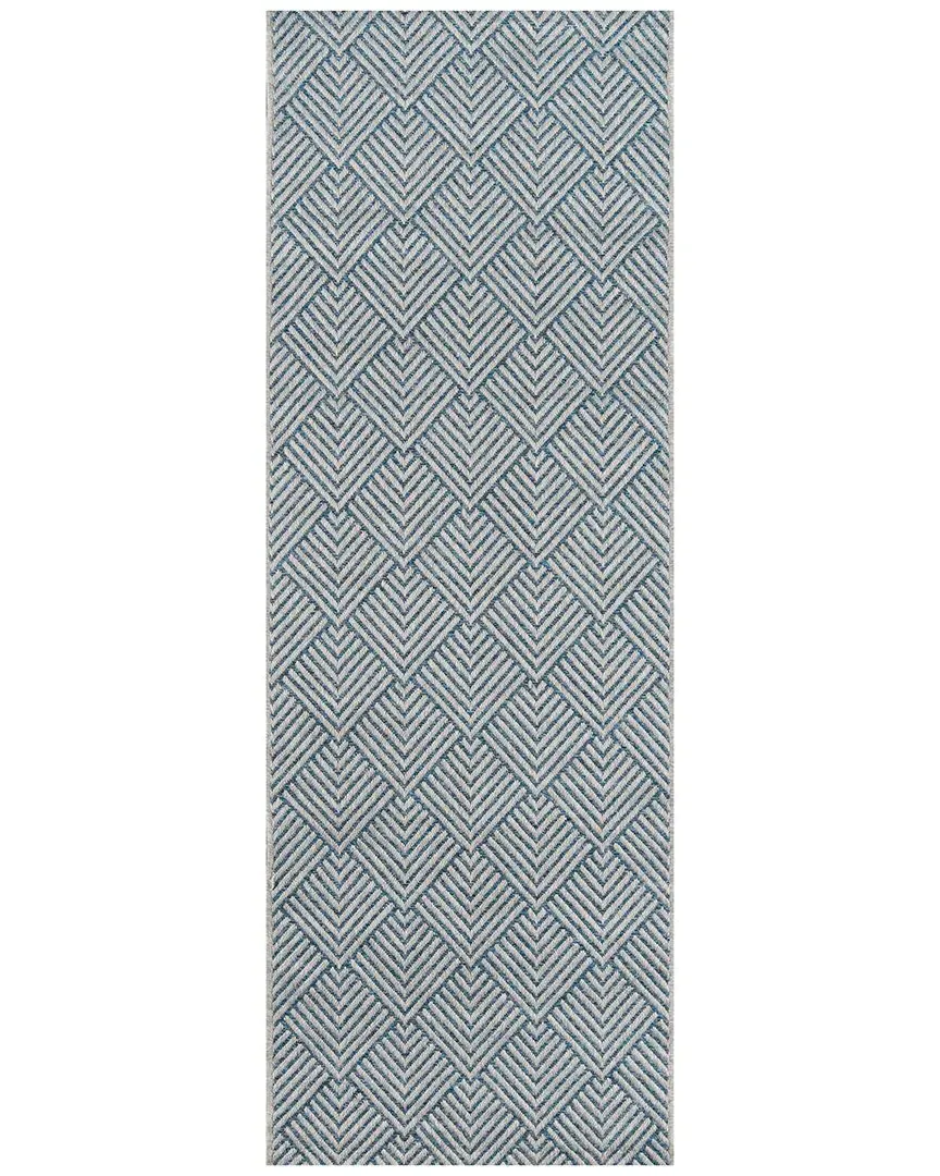 Como Runner Rug - Blue, Polypropylene