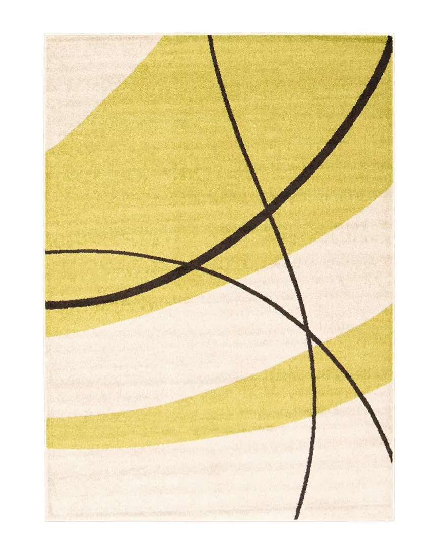 Cosi Abstract Rug - Cream Green, Polypropylene image
