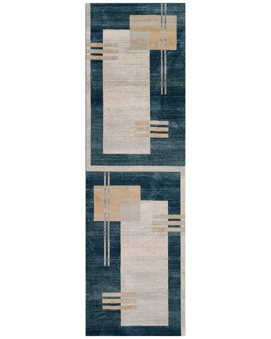 Edition Runner Rug - Blue, Polyester