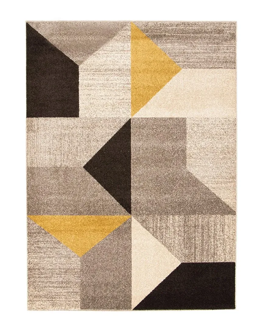 Harlow Geometric Rug - Grey, Polypropylene