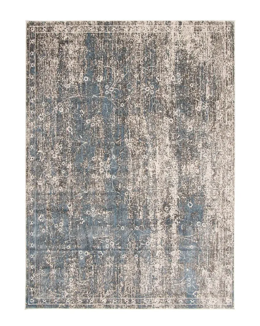 Isla Abstract Rug - Grey Blue, Polypropylene