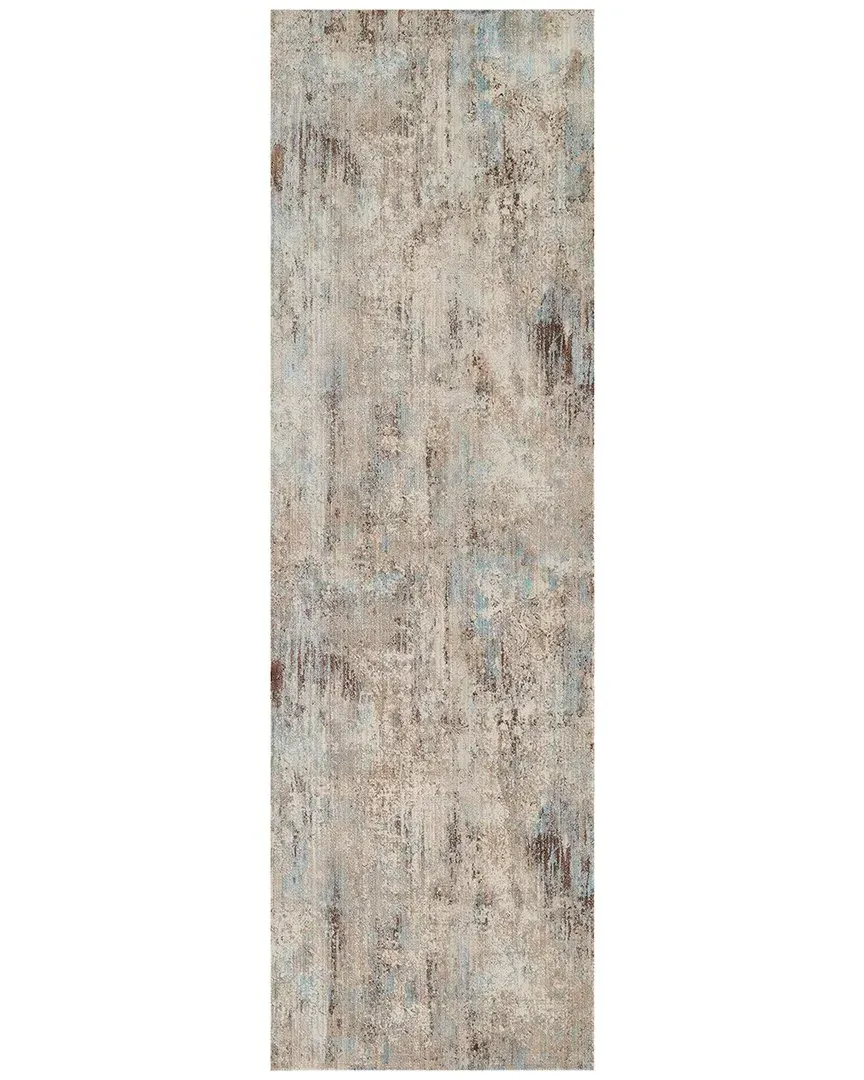 Izmir Traditional Runner Rug - Blue, Polyester image