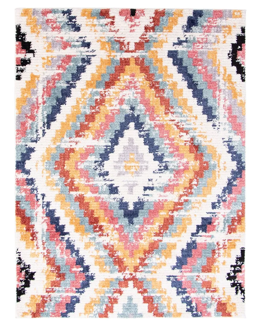 Moroccan Casa Rug - White, Polyester