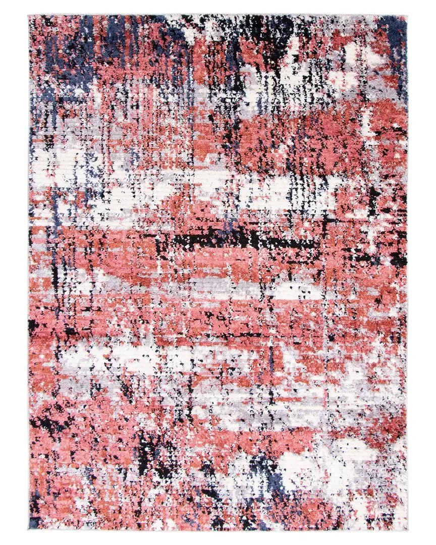 Moroccan Marble Abstract Rug - Pink, Polyester