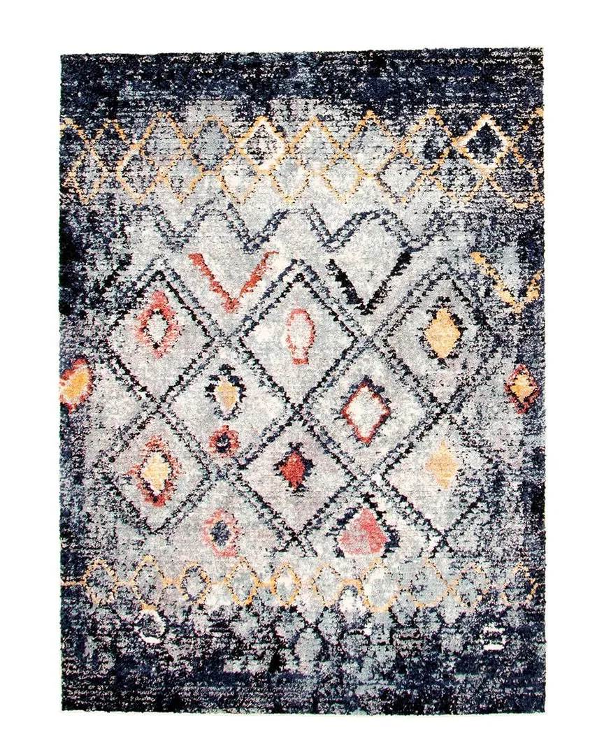 Moroccan Rug - Blue, Polypropylene