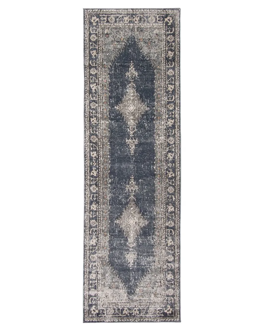 Oregon Bijar Oriental Rug - Blue, Polypropylene image